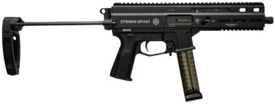 Grand Power 197892004855 SP10A3 Stribog 10mm Auto 20+1 8″ Black Threaded Barrel, Black Aluminum Picatinny Rail Receiver, Black Polymer PDW Tailhook Brace, Black Polymer Grip, Thread Protector