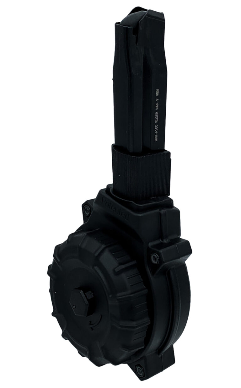 ProMag DRMA100 50rds Drum 9mm Fits Ruger Max-9 Black Polymer ProMag DRMA100 50rds Drum 9mm Fits Ruger Max-9 Black Polymer