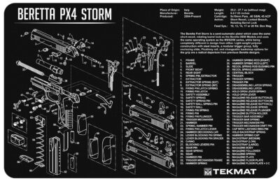 BECK TEK, LLC (TEKMAT) TEKR17BERPX4 Beretta PX4 Storm  Handgun cleaning mat 11″x