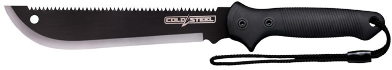 Cold Steel CSMAAXIS Axis  11″ Carbon Steel Blade, Black Textured Rubber Handle, 18″ Long, Includes Sheath