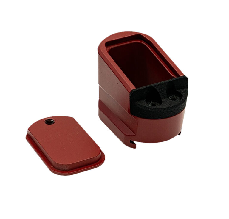Shield Arms MPME5RED Magazine Extension 5rd Compatible w/ Shield Arms M&P 2.0 Red Anodized Aluminum Shield Arms MPME5RED Magazine Extension 5rd Compatible w/ Shield Arms M&P 2.0 Red Anodized Aluminum