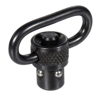 Leapers TLQDSW08A QD Sling Swivel  Black 1″ Push Button Steel