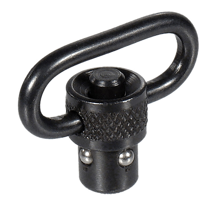 Leapers TLQDSW08A QD Sling Swivel  Black 1″ Push Button Steel