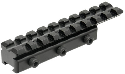 Leapers MNTPMTOWLA Picatinny Adapter Mount  Matte Black Anodized Aluminum Dovetail Mount