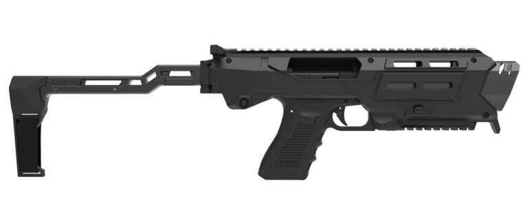Meta Tactical Llc MX1-PS-BK MX-1 Conversion Kit Compatible w/Glock, Aluminum Frame w/M-LOK & Picatinny Rail, Black Polymer Folding Stabilizer