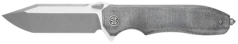 Sig Sauer Knives VA9SBT Validus 3.78″ Folding Modified Tanto Plain Dark Acid Stonewash/Satin M390 Steel Blade, 4.76″ Salt & Pepper Canvas Micarta Handle Sig Sauer Knives VA9SBT Validus 3.78″ Folding Modified Tanto Plain Dark Acid Stonewash/Satin M390 Steel Blade, 4.76″ Salt & Pepper Canvas Micarta Handle
