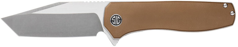Sig Sauer Knives XI SBRN Xiphos 3.40″ Folding Modified Tanto Plain Dark Acid Stonewash/Satin Nitro-V Blade, 4.20″ Coyote Brown G10 Handle Sig Sauer Knives XI SBRN Xiphos 3.40″ Folding Modified Tanto Plain Dark Acid Stonewash/Satin Nitro-V Blade, 4.20″ Coyote Brown G10 Handle