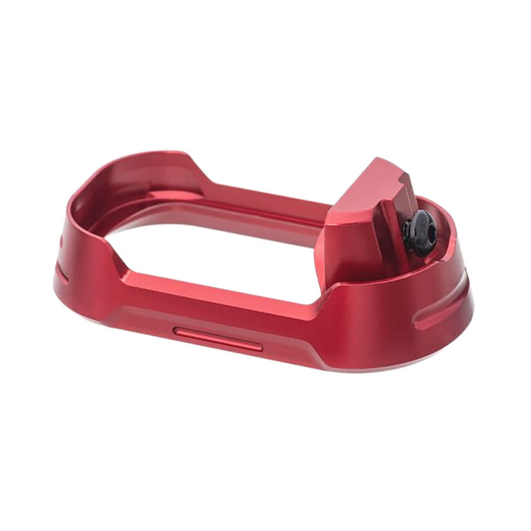 Tyrant CNC TDG19G34MWREDBLKSCRW Magwell Fits Glock 19 Gen 3-4 Red Aluminum Tyrant CNC TDG19G34MWREDBLKSCRW Magwell Fits Glock 19 Gen 3-4 Red Aluminum