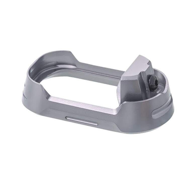 Tyrant CNC TDG17MWG4GREYBLACKSCRE Magwell Fits Glock 17 Gen4 Grey Aluminum Tyrant CNC TDG17MWG4GREYBLACKSCRE Magwell Fits Glock 17 Gen4 Grey Aluminum