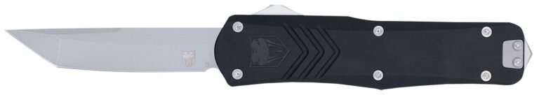 CobraTec Knives MBLKFSXGEN3TNS FS-X Gen III Medium 3″ OTF Tanto Plain Stonewashed D2 Steel Blade, 4.68″ Aluminum Handle