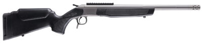 CVA CR4439S Scout Takedown 35 Whelen 1rd 22″ Stainless Fluted Threaded Barrel, Stainless Steel Receiver w/Picatinny Rail, Adj Comb & LOP Black Synthetic Stock