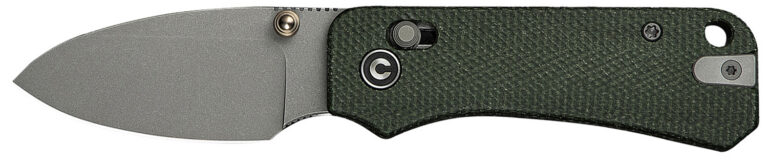 Civivi Knives C23074-3 Baby Banter 2 2.34″ Folding Drop Point Plain Gray Stonewashed Nitro-V Steel Blade, Green Textured Canvas Micarta Handle Civivi Knives C23074-3 Baby Banter 2 2.34″ Folding Drop Point Plain Gray Stonewashed Nitro-V Steel Blade, Green Textured Canvas Micarta Handle