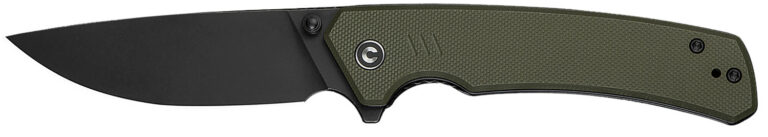 Civivi Knives C24012-2 Merit 3.28″ Folding Drop Point Plain Black Stonewashed 14C28N Steel Blade, OD Green Textured G10 Handle Civivi Knives C24012-2 Merit 3.28″ Folding Drop Point Plain Black Stonewashed 14C28N Steel Blade, OD Green Textured G10 Handle
