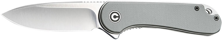 Civivi Knives C907B Elementum 2.96″ Folding Tanto Plain Black Stonewashed D2 Steel Blade, 4.03″ Gray Textured Micarta Handle Civivi Knives C907B Elementum 2.96″ Folding Tanto Plain Black Stonewashed D2 Steel Blade, 4.03″ Gray Textured Micarta Handle