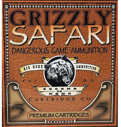 Grizzly Ammo GC47NE2   470NitroExpress 500gr Solid Brass 5 Per Box/10 Case
