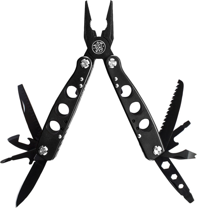 Smith & Wesson Knives SWMT1CP Multi-Tool Black 6.50″ Long Includes Case Smith & Wesson Knives SWMT1CP Multi-Tool Black 6.50″ Long Includes Case