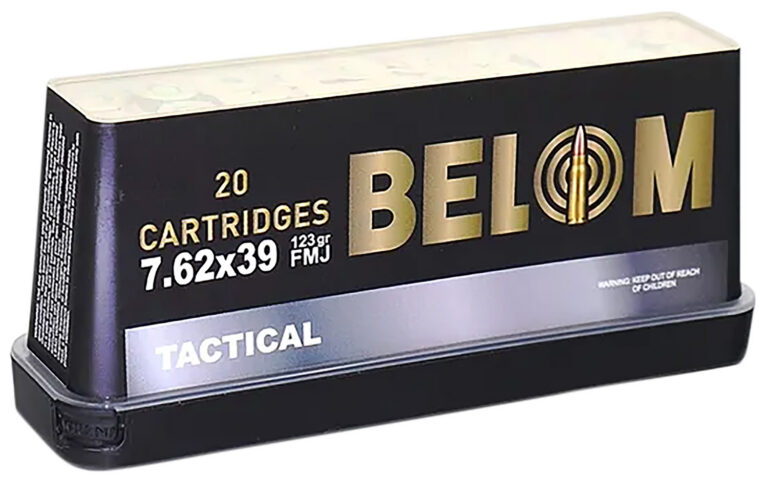 BELOM 7.62X39 BRASS 123RD FMJ 20RD BOX BELOM 7.62X39 BRASS 123RD FMJ 20RD BOX