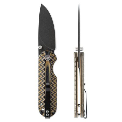Skallywag Tactical SeaRoach Folder 2.75″ D2 Steel Standard Drop Point – Black/Tan