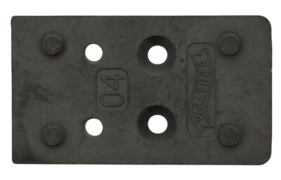 Walther Arms 5136212 Optic Plate  Black Steel Fits Walther PDP 2.0