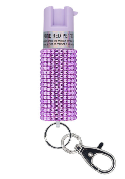 SEC KRJLV02     JEWELED PEPPER SPRAY LAVENDER