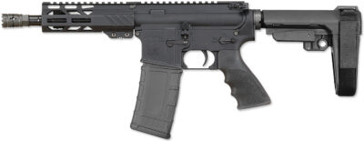 Rock River Arms BLK2132 LAR-15M  300 AAC Blackout 30+1 8″ Black M-LOK Handguard, Black Aluminum Picatinny Rail Receiver, Black Polymer SB Tactical SBA3 Arm Brace, Black Hogue Rubber Grip