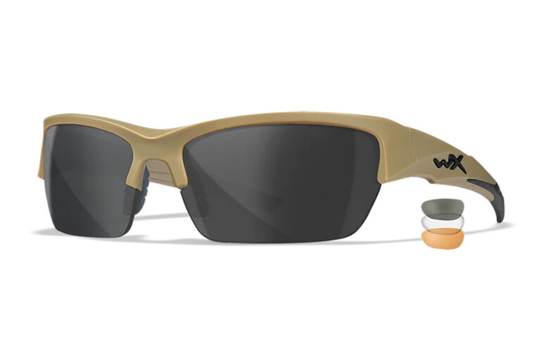 Wiley X CHVAL06T Valor Medium Smoke Gray/Clear/Light Rust Lens Polycarbonate Matte Tan Frame Wiley X CHVAL06T Valor Medium Smoke Gray/Clear/Light Rust Lens Polycarbonate Matte Tan Frame