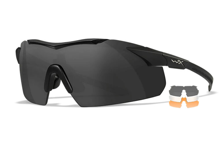 Wiley X 3552 Vapor Comm Temples Smoke Gray/Clear/Light Rust Lens Polycarbonate Matte Black Frame Wiley X 3552 Vapor Comm Temples Smoke Gray/Clear/Light Rust Lens Polycarbonate Matte Black Frame