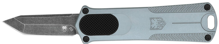 CobraTec Knives CALI952GRYTNS California 952 *CA Compliant 1.75″ OTF Tanto Plain Black Stonewashed D2 Steel Blade, 3″ Gray Anodized Aluminum Handle CobraTec Knives CALI952GRYTNS California 952 *CA Compliant 1.75″ OTF Tanto Plain Black Stonewashed D2 Steel Blade, 3″ Gray Anodized Aluminum Handle