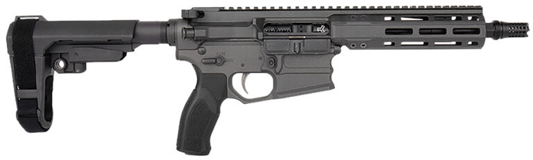 Cobalt Kinetics CKPROLITE30075CHARCOAL Pro Lite  300 Blackout 30+1 7.50″ Black Melonite Barrel, Charcoal Aluminum Receiver w/Picatinny Rail, Black Polymer SB Tactical SBA3 Brace, Black Polymer Grip