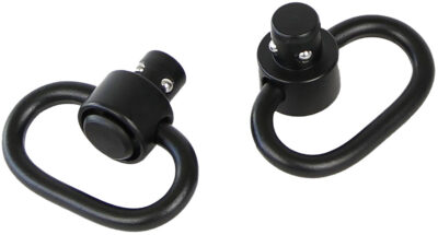 Deluxe QD Push Button Swivel Set 1.25″  Black