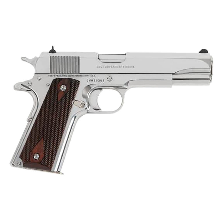 Colt Mfg O1073BSTS Government 38 Super 9+1 5″ Stainless National Match Barrel, Stainless Steel Serrated Slide, Stainless Steel Frame w/Beavertail Colt Mfg O1073BSTS Government 38 Super 9+1 5″ Stainless National Match Barrel, Stainless Steel Serrated Slide, Stainless Steel Frame w/Beavertail
