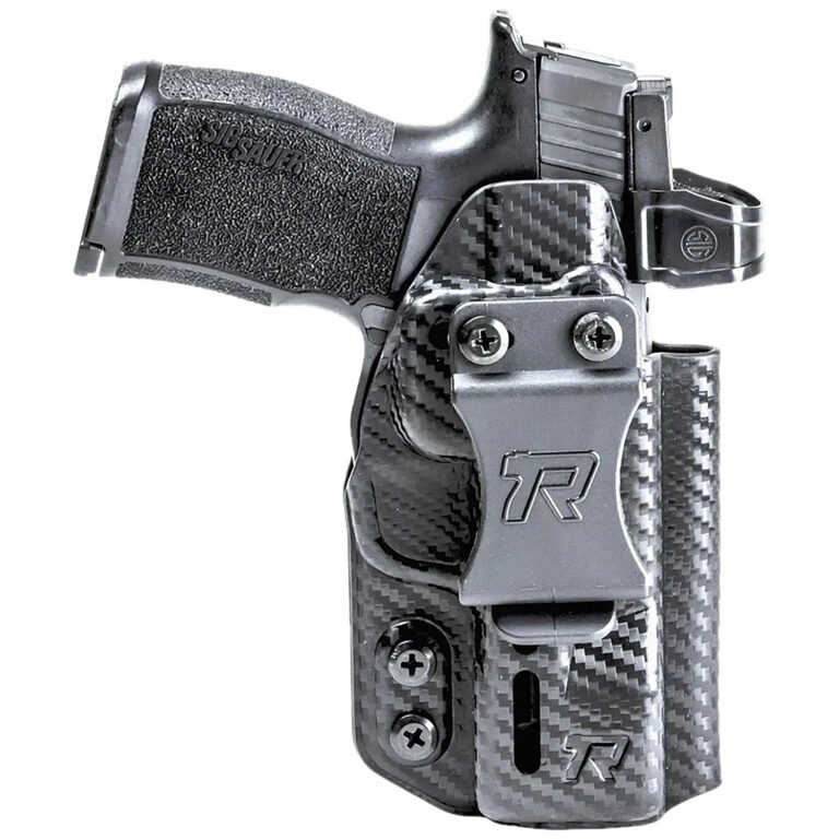 Rounded Gear RGDRUIDSIGXMACROCFAM Druid IWB/OWB Black Carbon Fiber Kydex Fits Sig P365 X Macro Ambidextrous Rounded Gear RGDRUIDSIGXMACROCFAM Druid IWB/OWB Black Carbon Fiber Kydex Fits Sig P365 X Macro Ambidextrous