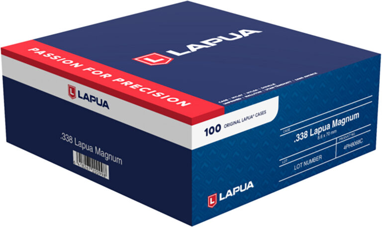 338 LAPUA MAGNUM BRASS CASE 338 LAPUA MAGNUM BRASS 100/BOX 338 LAPUA MAGNUM BRASS CASE 338 LAPUA MAGNUM BRASS 100/BOX