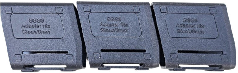 ATI GERMGSG9GLK Magazine Adapter 9mm Fits Glock Black 3 Pack ATI GERMGSG9GLK Magazine Adapter 9mm Fits Glock Black 3 Pack