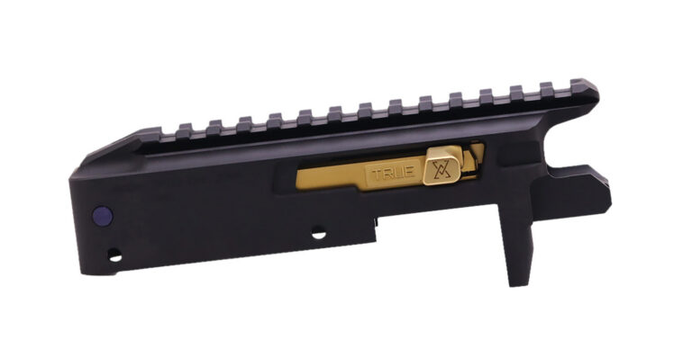 True Precision Inc TP1022CMPRCBLG TP/22 Receiver Set Aluminum Black Anodized Receiver/ Gold Bolt True Precision Inc TP1022CMPRCBLG TP/22 Receiver Set Aluminum Black Anodized Receiver/ Gold Bolt