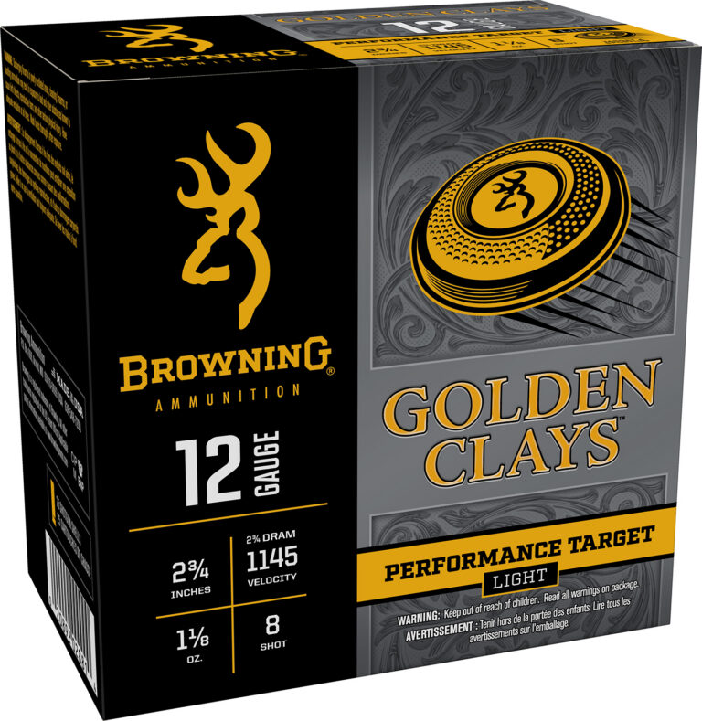 Browning Ammo BGC128 Golden Clays  12Gauge 2.75″ 1 1/8oz 8Shot 25 Per Box/10 Case