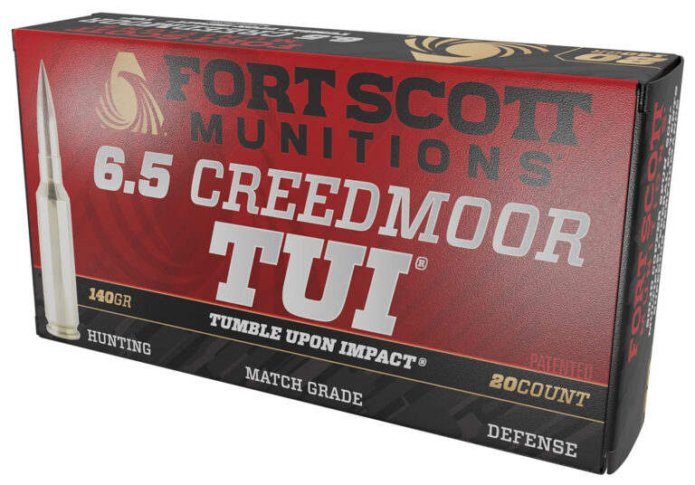 Fort Scott Munitions 65CM-140-SCV2 Tumble Upon Impact (TUI) 6.5Creedmoor 140gr Solid Copper Spun 20 Per Box/10 Case Fort Scott Munitions 65CM-140-SCV2 Tumble Upon Impact (TUI) 6.5Creedmoor 140gr Solid Copper Spun 20 Per Box/10 Case