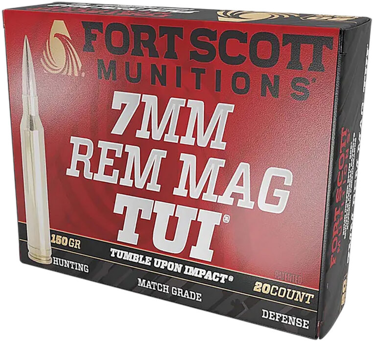 Fort Scott Munitions 7MMMAG-150-SCV2 Tumble Upon Impact (TUI) 7mm 150gr Solid Copper Spun 20 Per Box/10 Case Fort Scott Munitions 7MMMAG-150-SCV2 Tumble Upon Impact (TUI) 7mm 150gr Solid Copper Spun 20 Per Box/10 Case