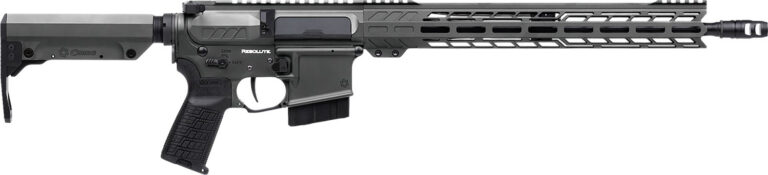 CMMG 34A120FTNG Resolute MK4 338 ARC 10+1 16.10″ Black Nitride Threaded Barrel, Tungsten Cerakote Aluminum Receiver w/Picatinny Rail, M-LOK Handguard, Tungsten Polymer CMMG Ripstock, CMMG Zeroed Grip
