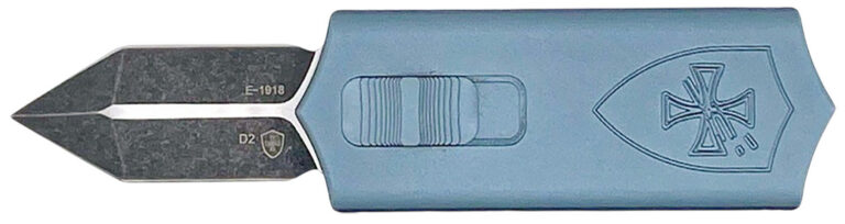 Templar Knife SMCAGB121 Sentinel Money Clip 1.88″ OTF Dagger Plain Black Oxide Stonewashed Powder Coated D2 Steel Blade, 3.41″ Blue Anodized Aluminum Handle Templar Knife SMCAGB121 Sentinel Money Clip 1.88″ OTF Dagger Plain Black Oxide Stonewashed Powder Coated D2 Steel Blade, 3.41″ Blue Anodized Aluminum Handle