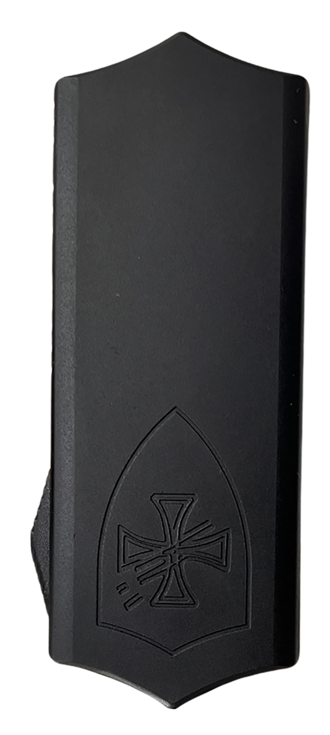 Templar Knife Excalibur Money Clip 1.90″ OTF Plain Black Oxide Stonewashed Powder Coated D2 Steel Blade, 3.37″ Black Aluminum Handle Templar Knife Excalibur Money Clip 1.90″ OTF Plain Black Oxide Stonewashed Powder Coated D2 Steel Blade, 3.37″ Black Aluminum Handle