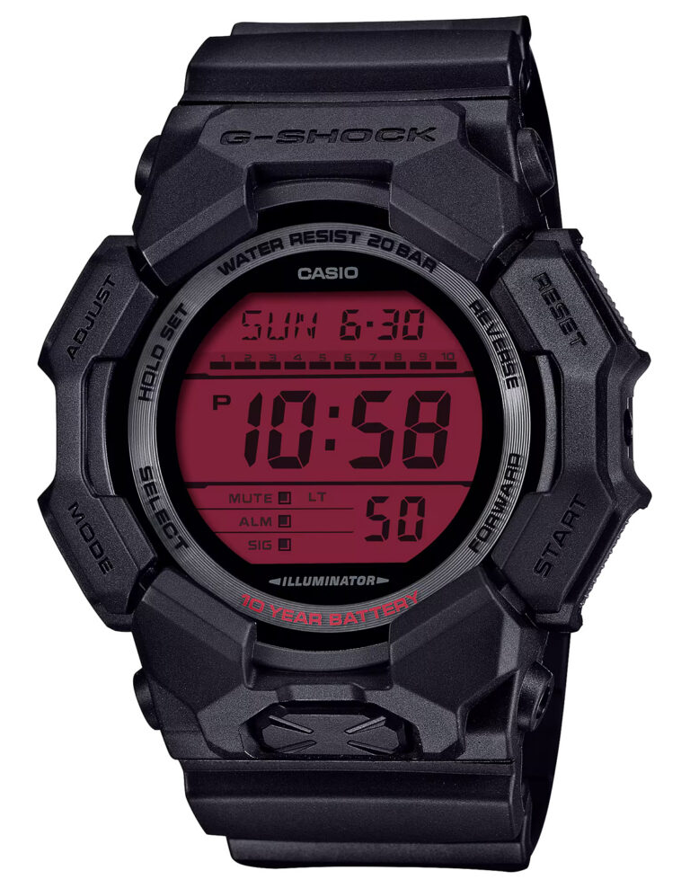 GSHOCK GD010BBR1CR DIGITAL MOVEMENT BLK/RED GSHOCK GD010BBR1CR DIGITAL MOVEMENT BLK/RED