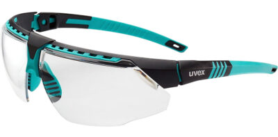 HOW S2880HS UVEX AVATAR BLK/TEAL SAFETY GLASSES