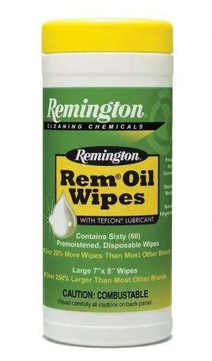 REMINGTON REM OIL WIPES (60 COUNT) 7IN X 8IN WIPES 6 PER BOX