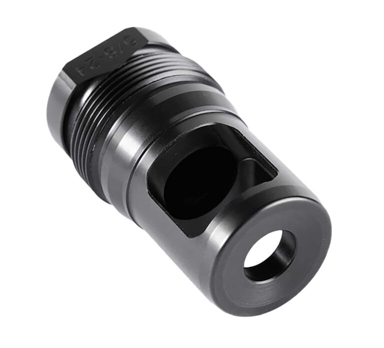 Dead Air DA155 XEMAX Muzzle Brake Black 3/4″-20 Threads 2.06″ OAL 1.125″ Diameter 338 Lapua Mag Dead Air DA155 XEMAX Muzzle Brake Black 3/4″-20 Threads 2.06″ OAL 1.125″ Diameter 338 Lapua Mag