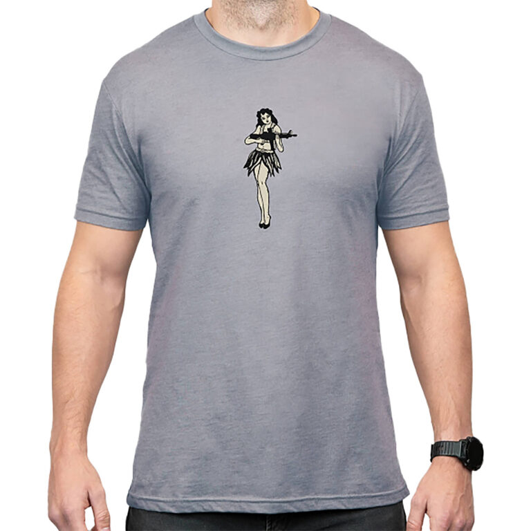 Magpul MAG1117-041  Hula Girl Grey Cotton/Polyester Short Sleeve Medium