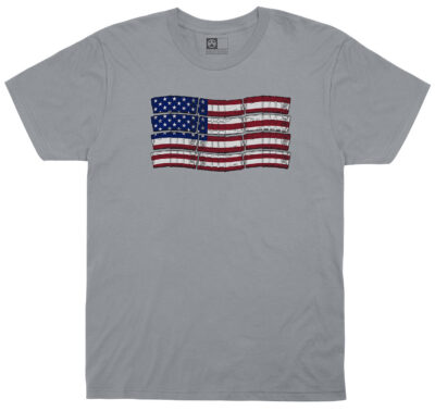 Magpul MAG1180-010 American Flag  Charcoal Gray Cotton/Polyester Short Sleeve Small