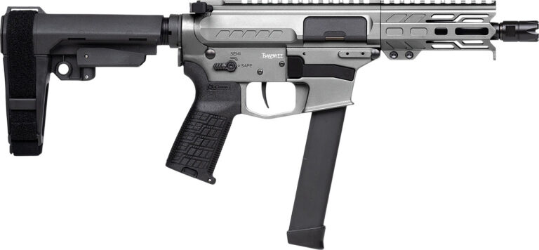 CMMG 99A290FTNG Banshee FE MkGs 9mm Luger 33+1 5″ Black Nitride Threaded Barrel, M-LOK Handguard, Tungsten Cerakote Aluminum Receiver w/Picatinny Rail, Black Polymer CMMG RipBrace, CMMG Zeroed Grip CMMG 99A290FTNG Banshee FE MkGs 9mm Luger 33+1 5″ Black Nitride Threaded Barrel, M-LOK Handguard, Tungsten Cerakote Aluminum Receiver w/Picatinny Rail, Black Polymer CMMG RipBrace, CMMG Zeroed Grip