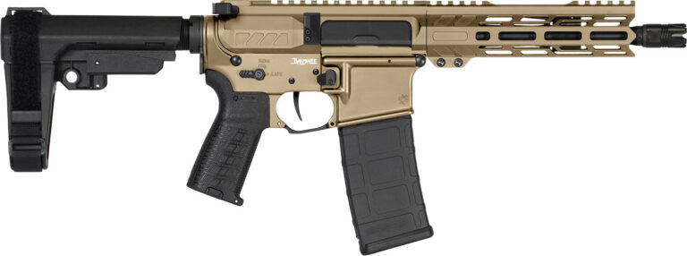 CMMG 30AF20ACT Banshee Mk4 300 Blackout 30+1 8″ Black Nitride Threaded Barrel, M-LOK Handguard, Coyote Tan Cerakote Aluminum Receiver w/Picatinny Rail, Black Polymer CMMG RipBrace, CMMG Zeroed Grip