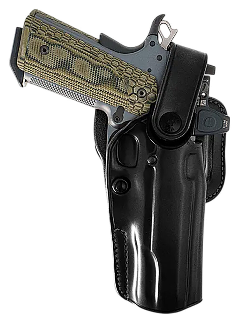Galco APO224RB APO Strongside/Crossdraw OWB Black Steerhide Fits Glock 17 Gen1-5 Belt Holster Right Hand Galco APO224RB APO Strongside/Crossdraw OWB Black Steerhide Fits Glock 17 Gen1-5 Belt Holster Right Hand